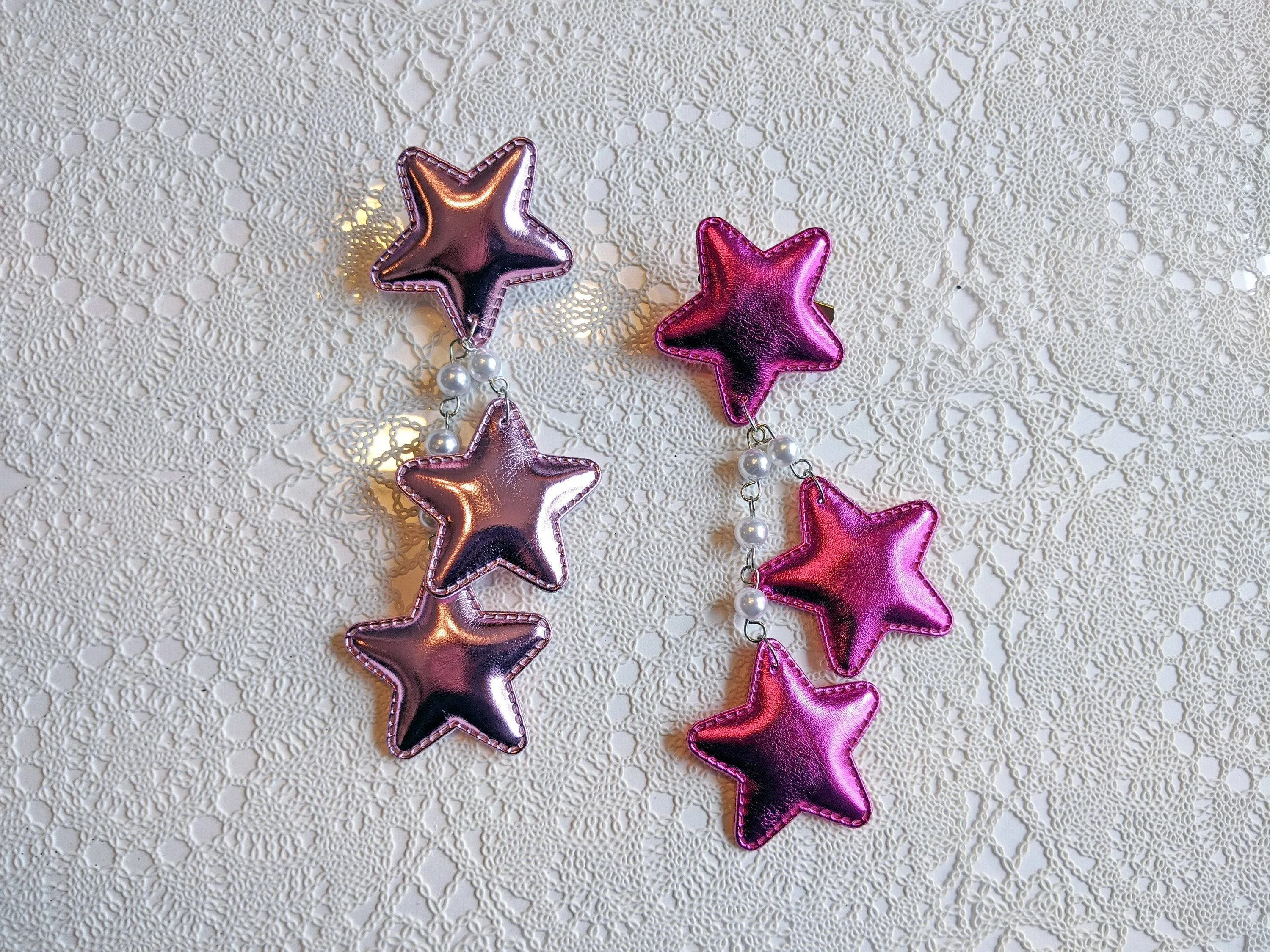 2-Way LG Metallic Star Clips (6 Colors)