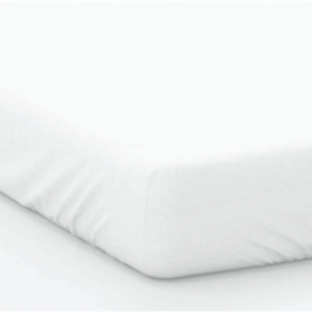 200 Thread Count Cotton Percale Fitted Bed Sheet White
