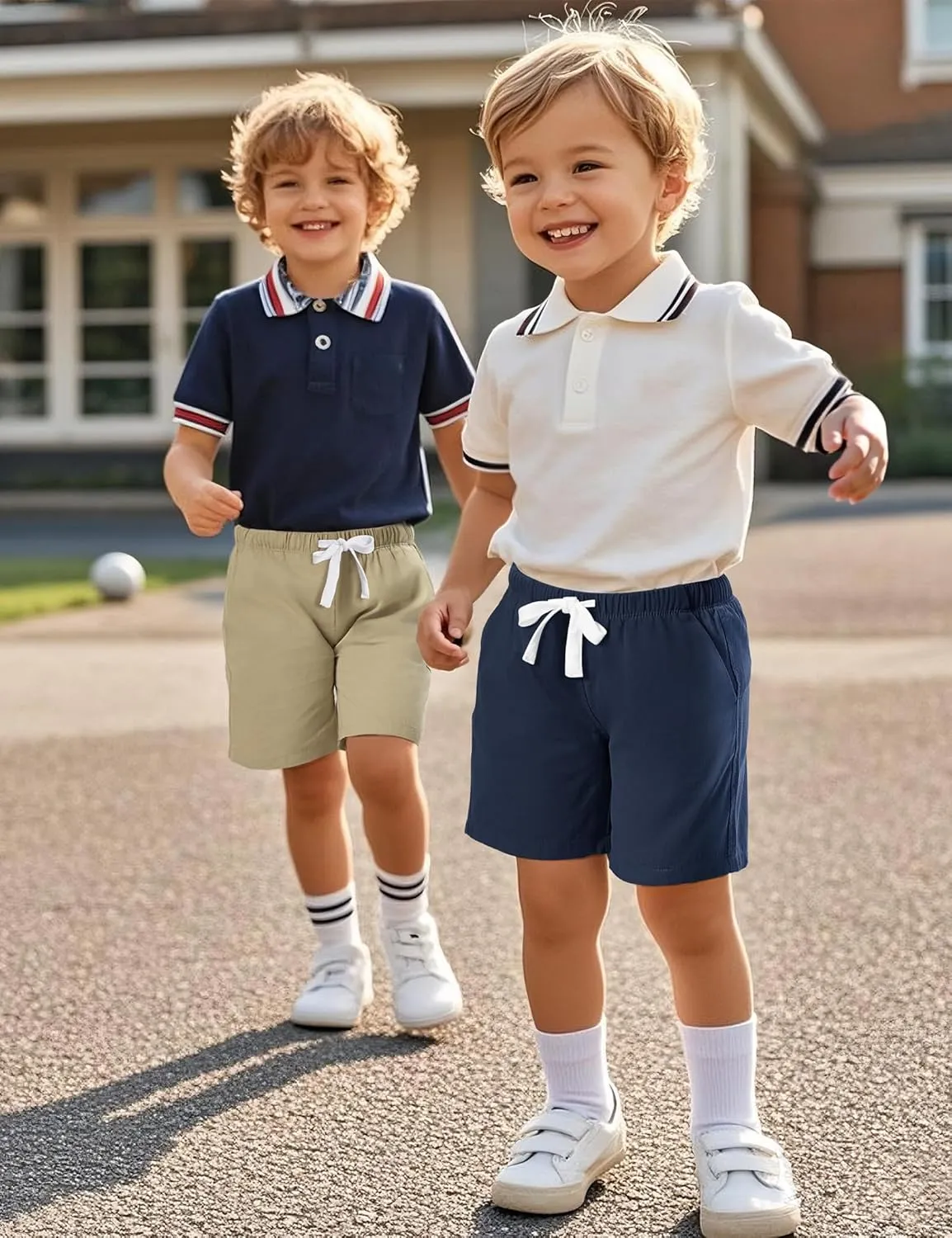3 Pack Toddler Boys Shorts Baby Boy Summer Uniform Clothes Pull On Jogger Short Size 18M-5T