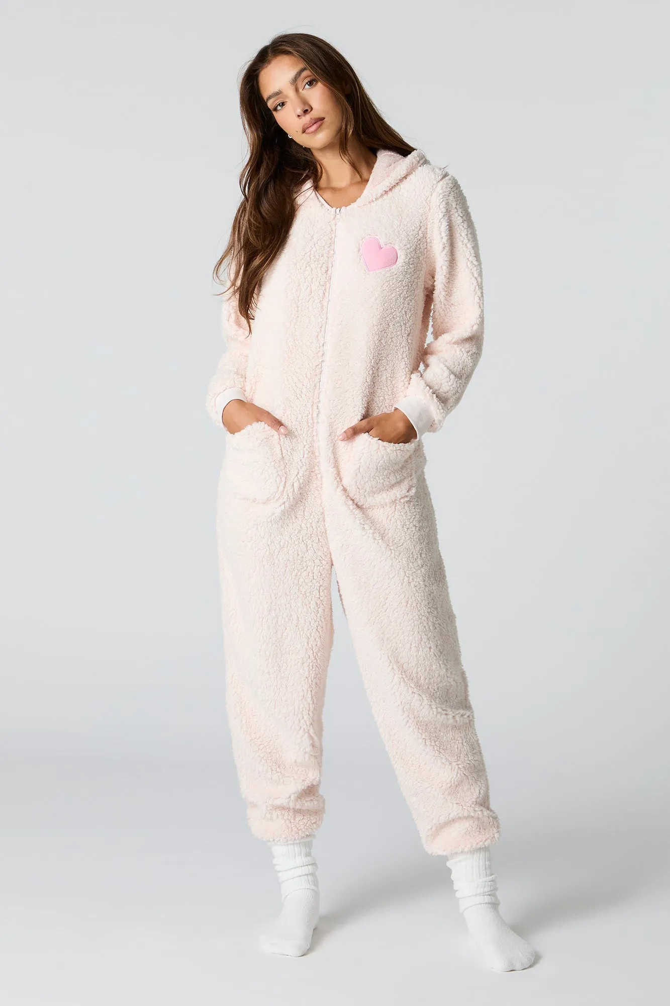 3D Bunny Sherpa Onesie