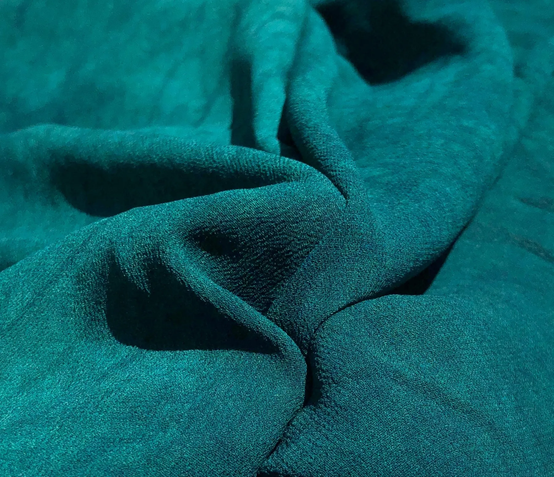 40" Marine Green 100% Tencel Lyocell Cupro Georgette 4.5 OZ Light Woven Fabric By the Yard