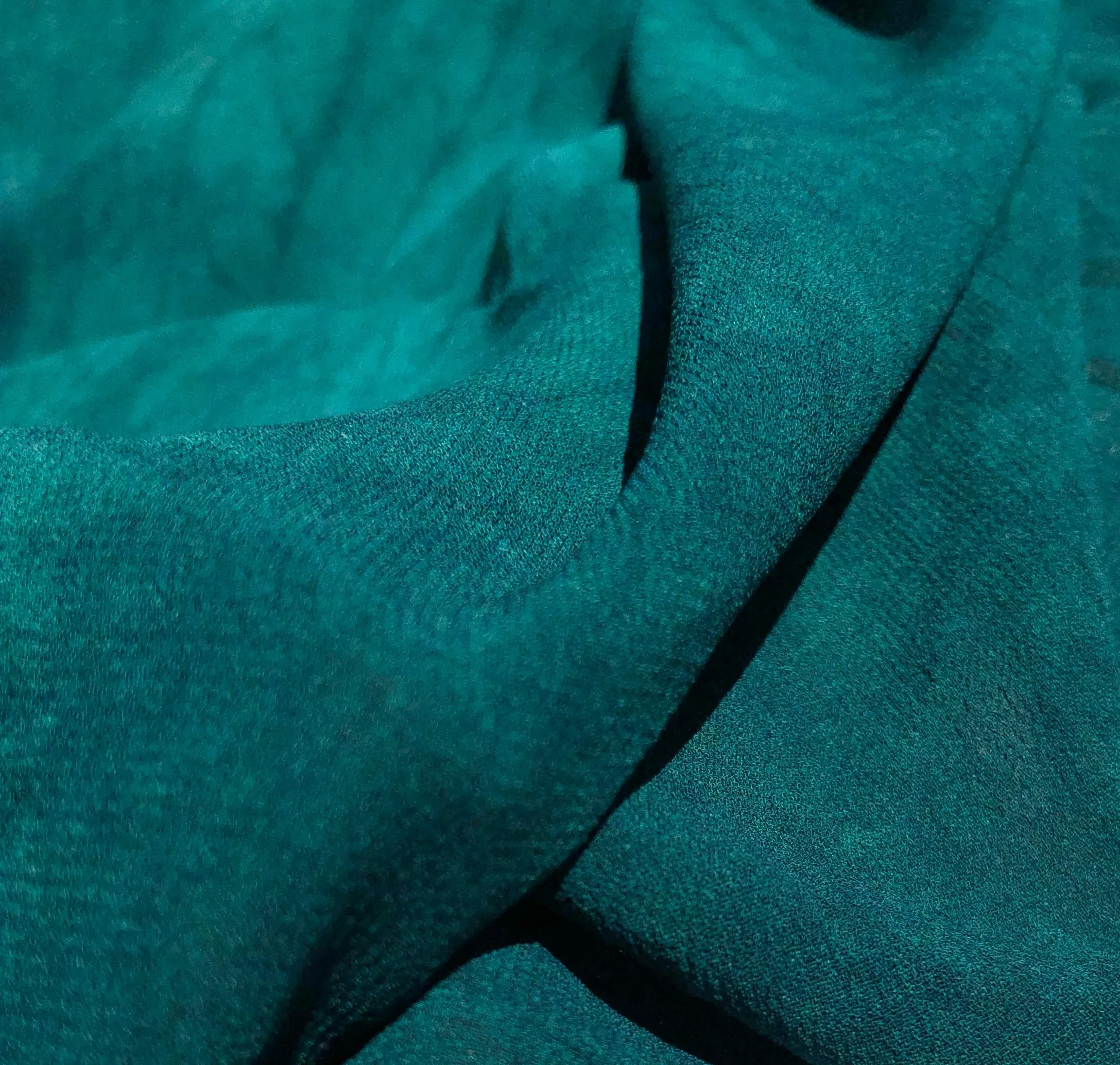 40" Marine Green 100% Tencel Lyocell Cupro Georgette 4.5 OZ Light Woven Fabric By the Yard