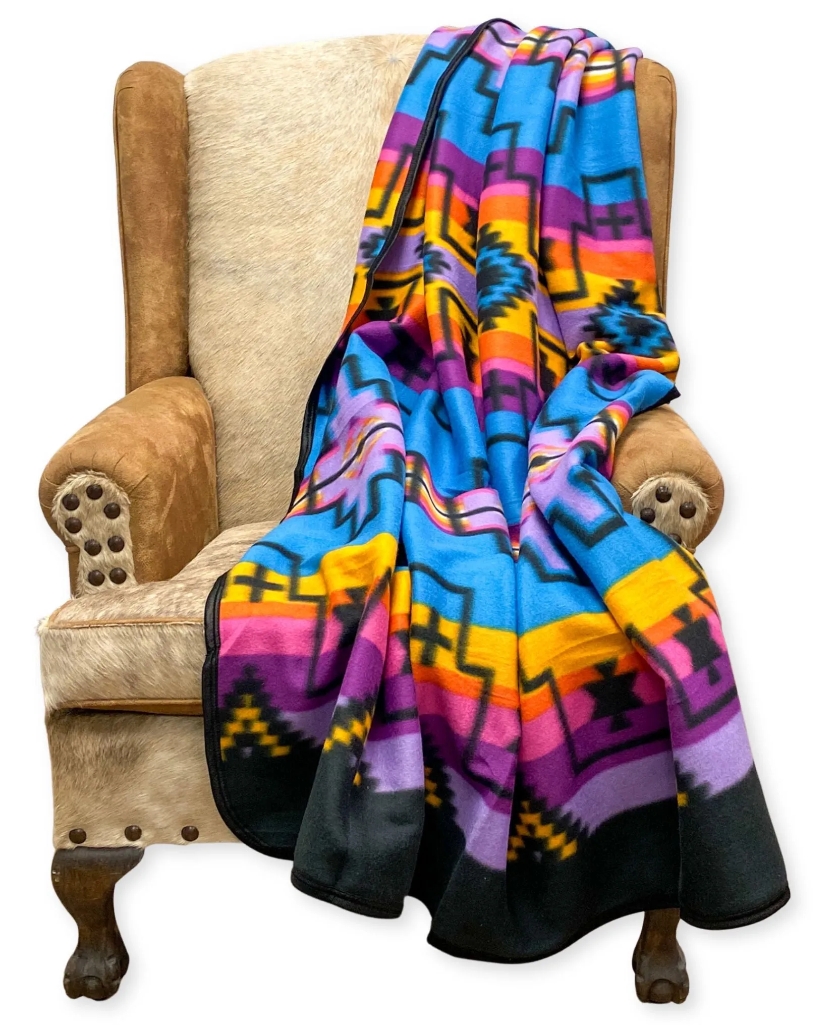 60" X 80" Fleece Lodge Blanket #1C