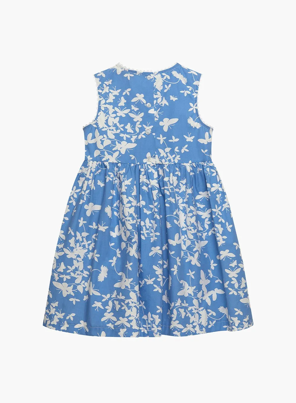 Adelina Summer Dress in Blue Butterfly