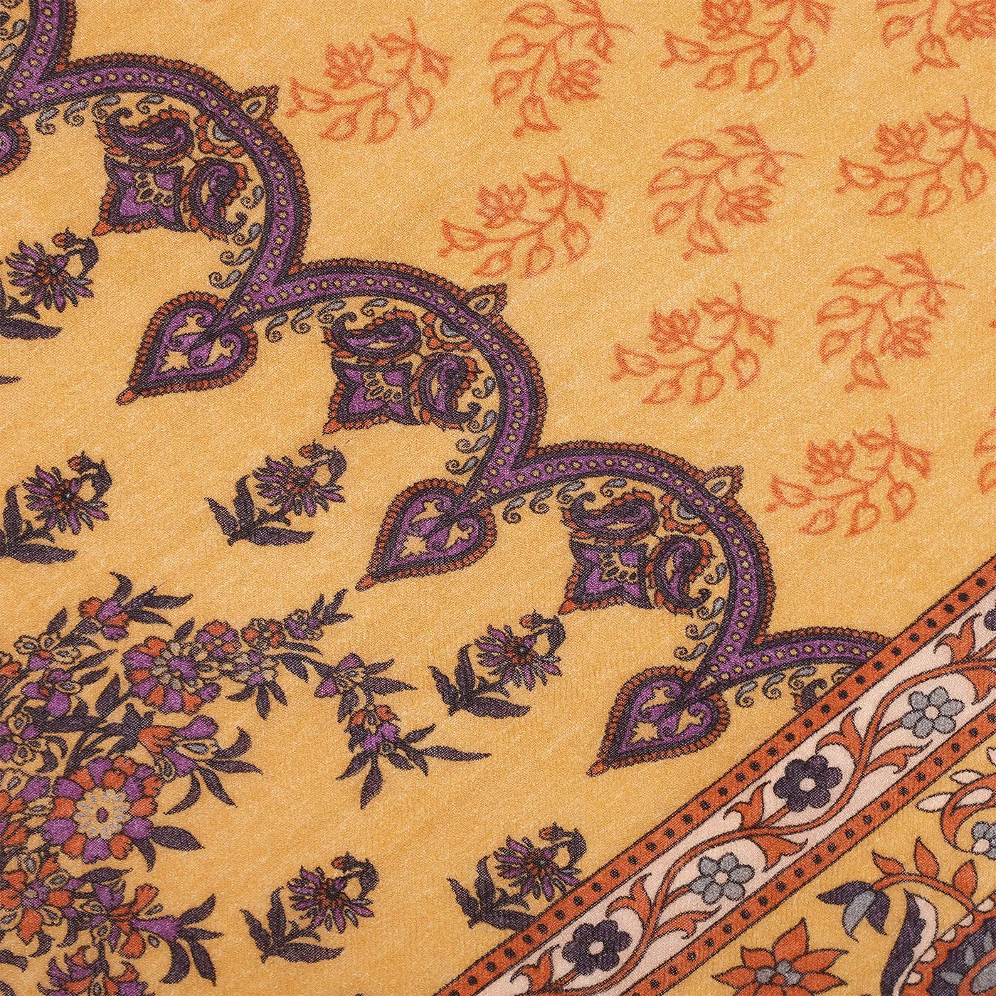 ASIMA Pure Woolen Paisley Printed Shawl