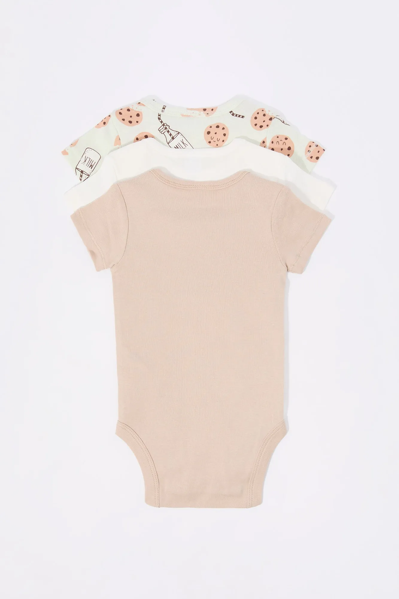 Baby Smart Cookie Graphic Onesie (3 Pack)