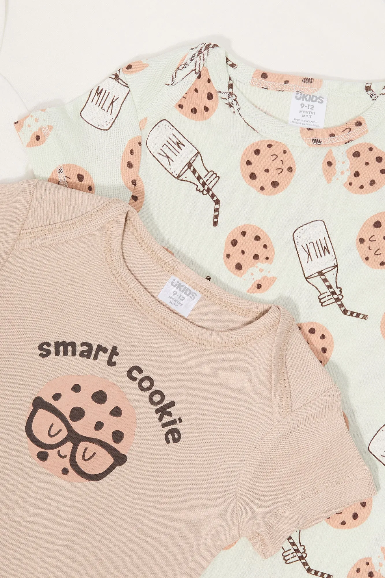 Baby Smart Cookie Graphic Onesie (3 Pack)