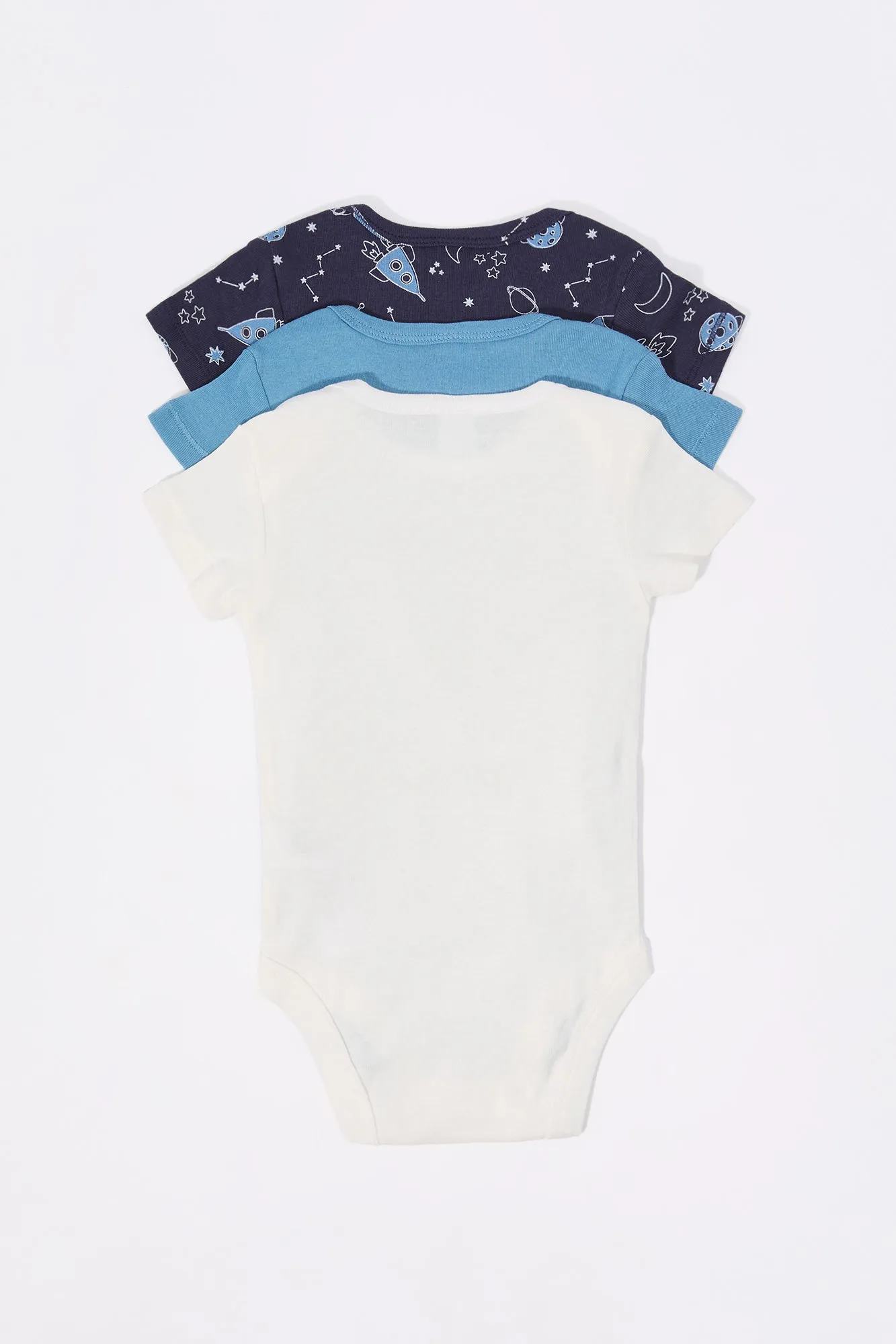 Baby Space Explorer Graphic Onesie (3 Pack)