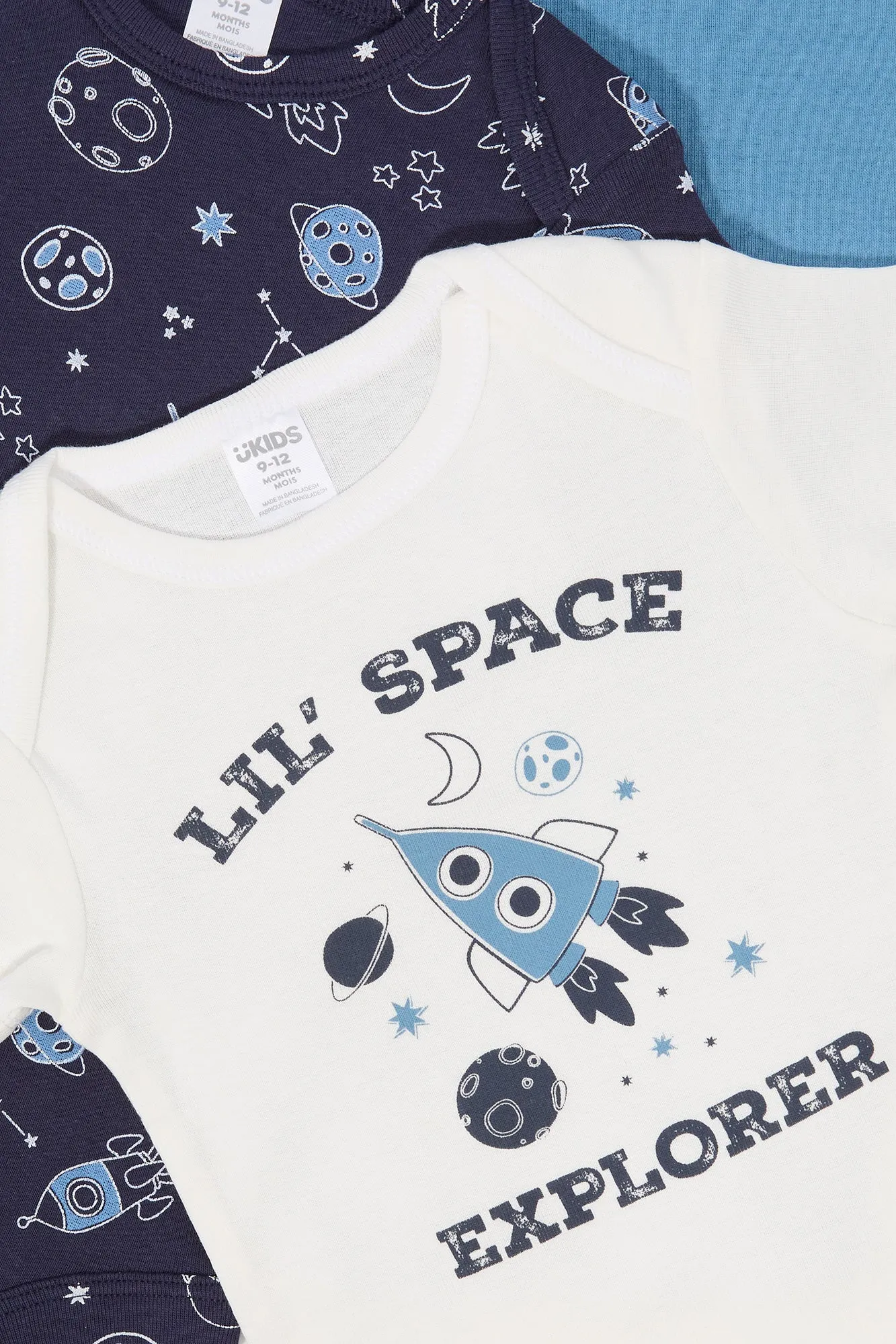 Baby Space Explorer Graphic Onesie (3 Pack)