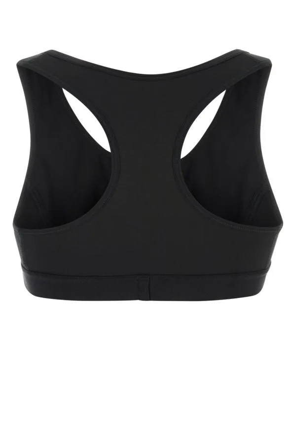 BALENCIAGA | Black stretch polyester top