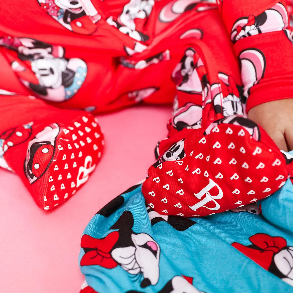Be My Valentine Footie Zippered One Piece