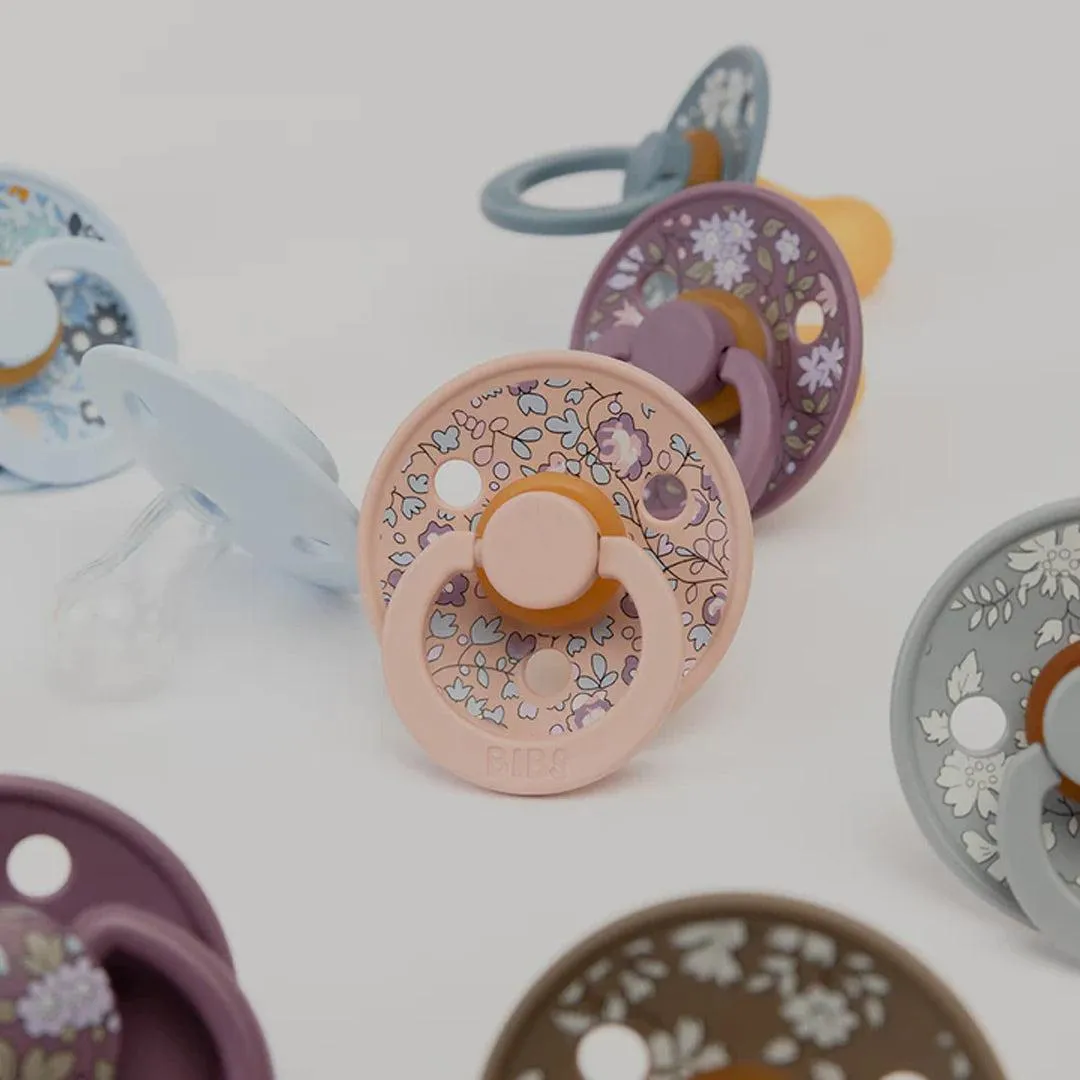 BIBS X LIBERTY Colour Latex Pacifier - 2 Pack - Blush Mix - Capel