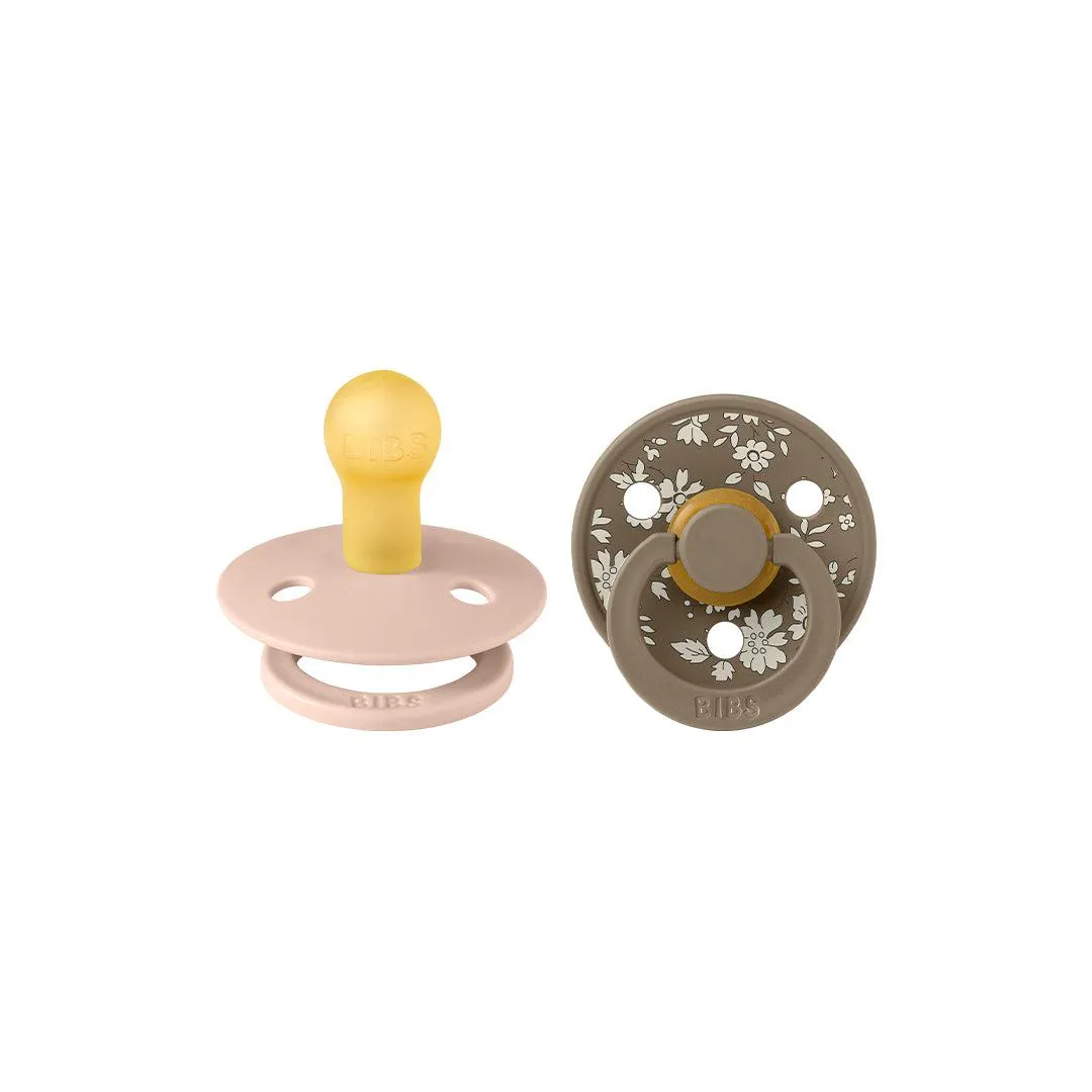 BIBS X LIBERTY Colour Latex Pacifier - 2 Pack - Blush Mix - Capel