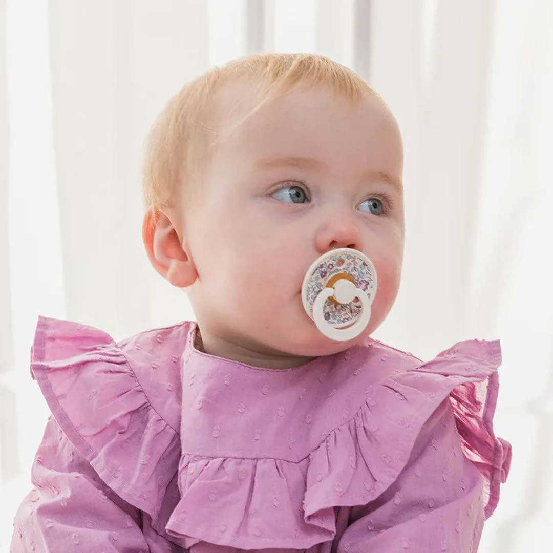 BIBS X LIBERTY Colour Latex Pacifier - 2 Pack - Blush Mix - Capel