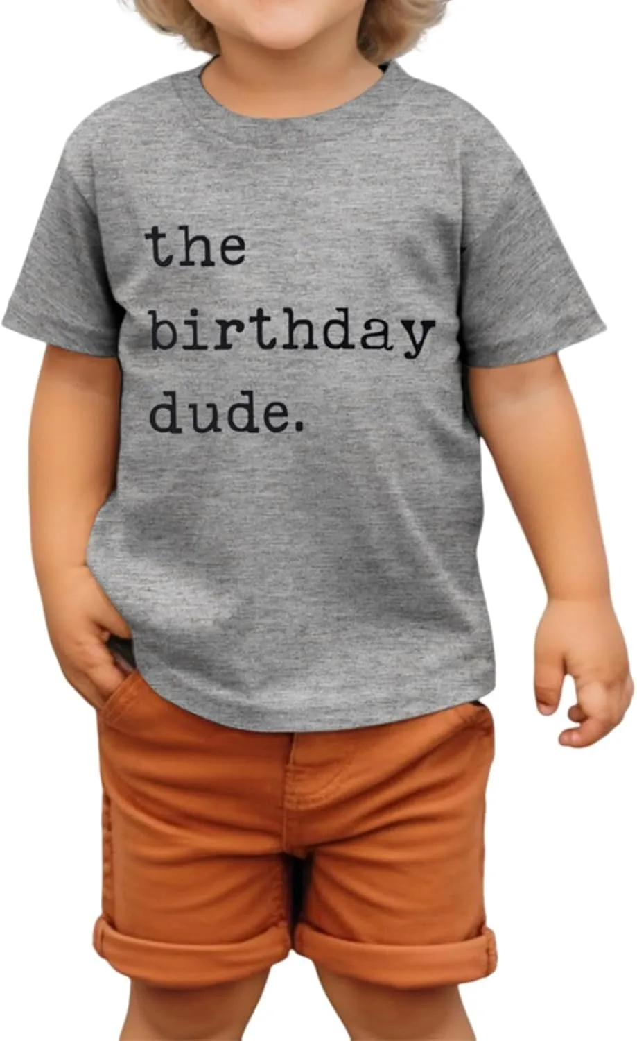 Birthday Boy Shirt Birthday Dude Tshirt 2nd 3rd 4th 5th 6th Toddler Boys B-Day Party Tee Tops