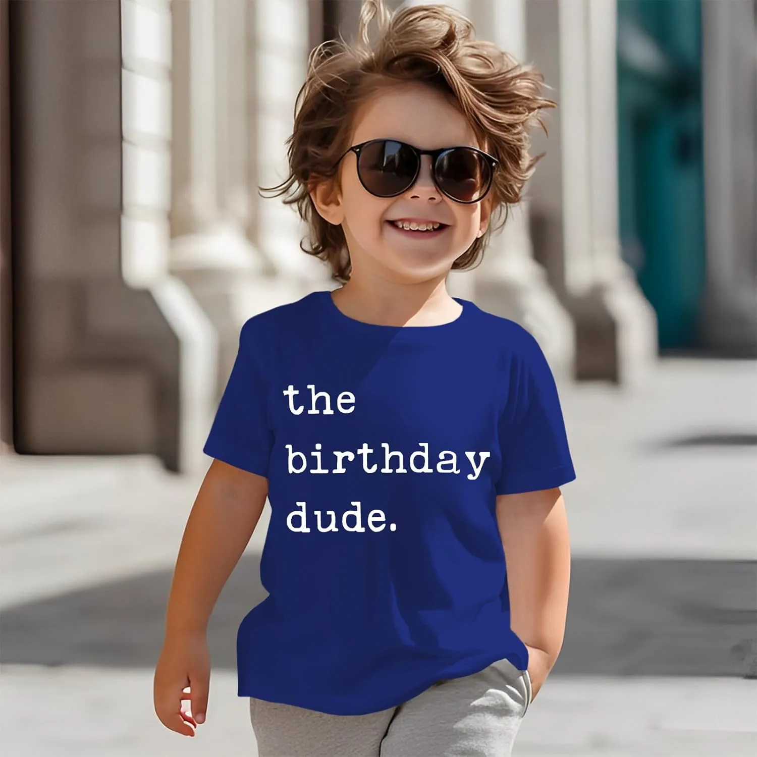 Birthday Boy Shirt Birthday Dude Tshirt 2nd 3rd 4th 5th 6th Toddler Boys B-Day Party Tee Tops