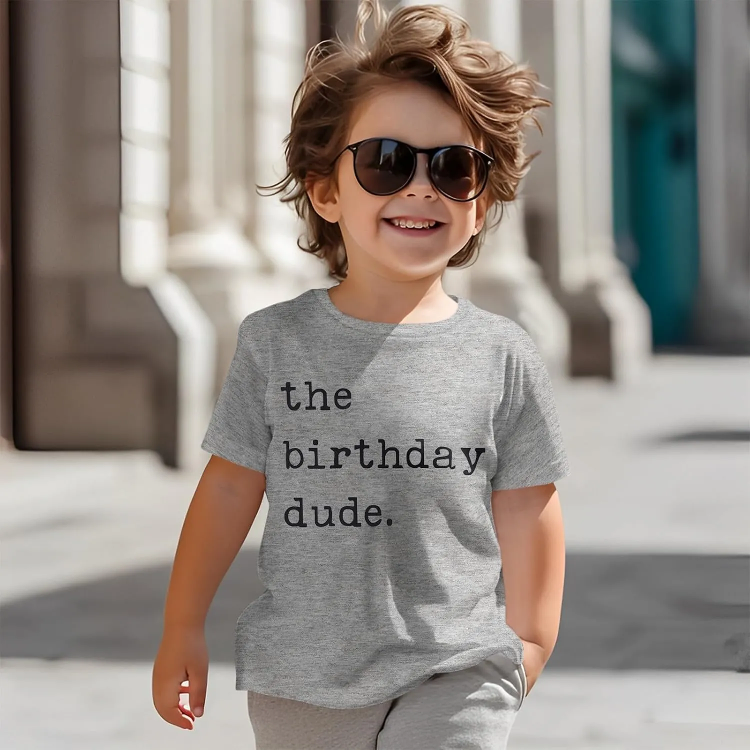 Birthday Boy Shirt Birthday Dude Tshirt 2nd 3rd 4th 5th 6th Toddler Boys B-Day Party Tee Tops