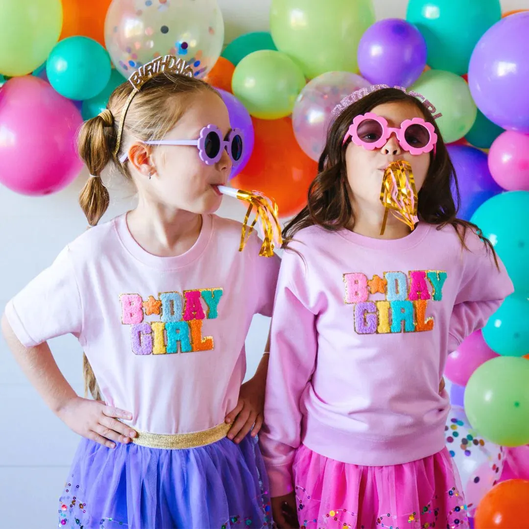 Birthday Girl Patch Short Sleeve - Ballet