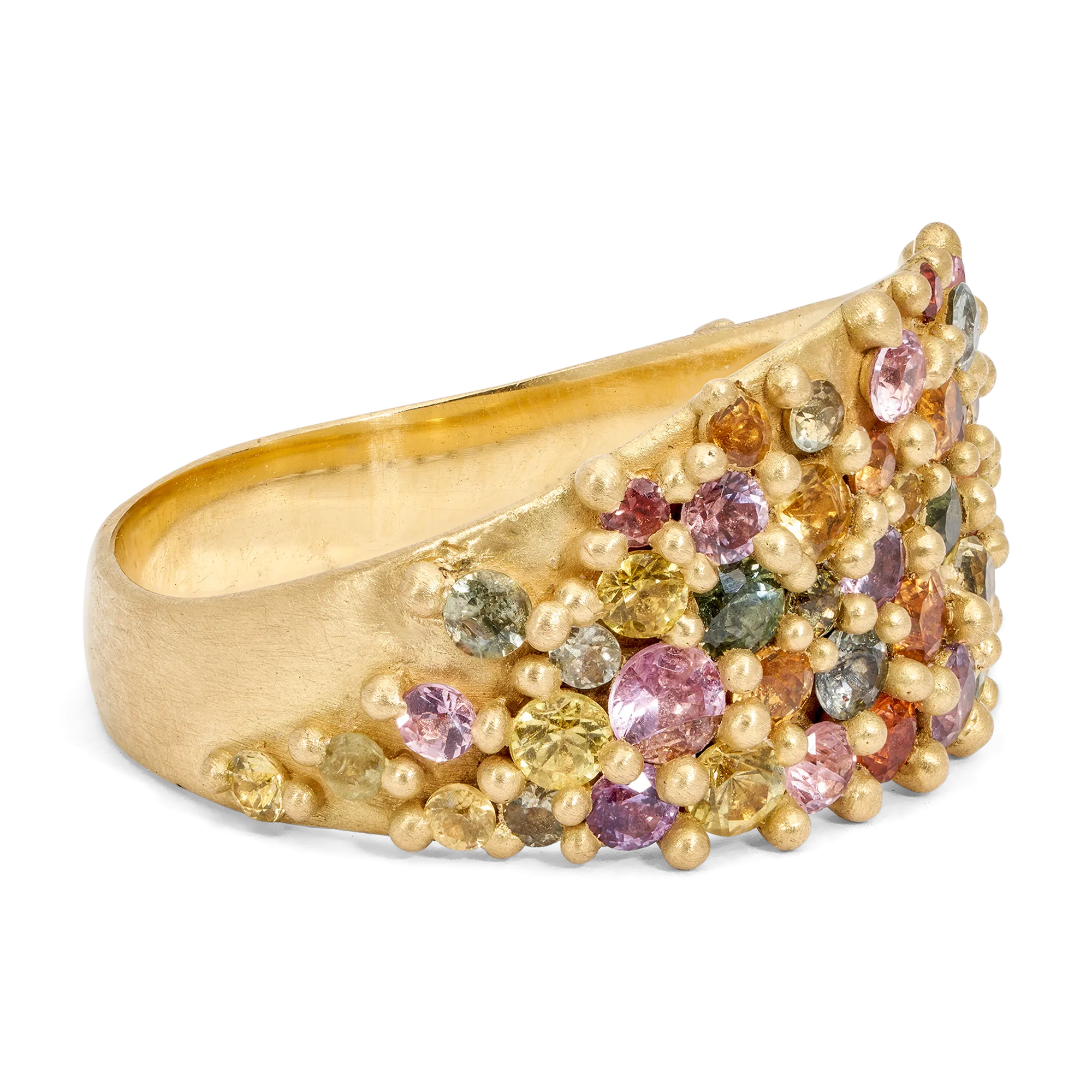 Blossom Crush River Half Shield Ring - Size 7.25 - 11061