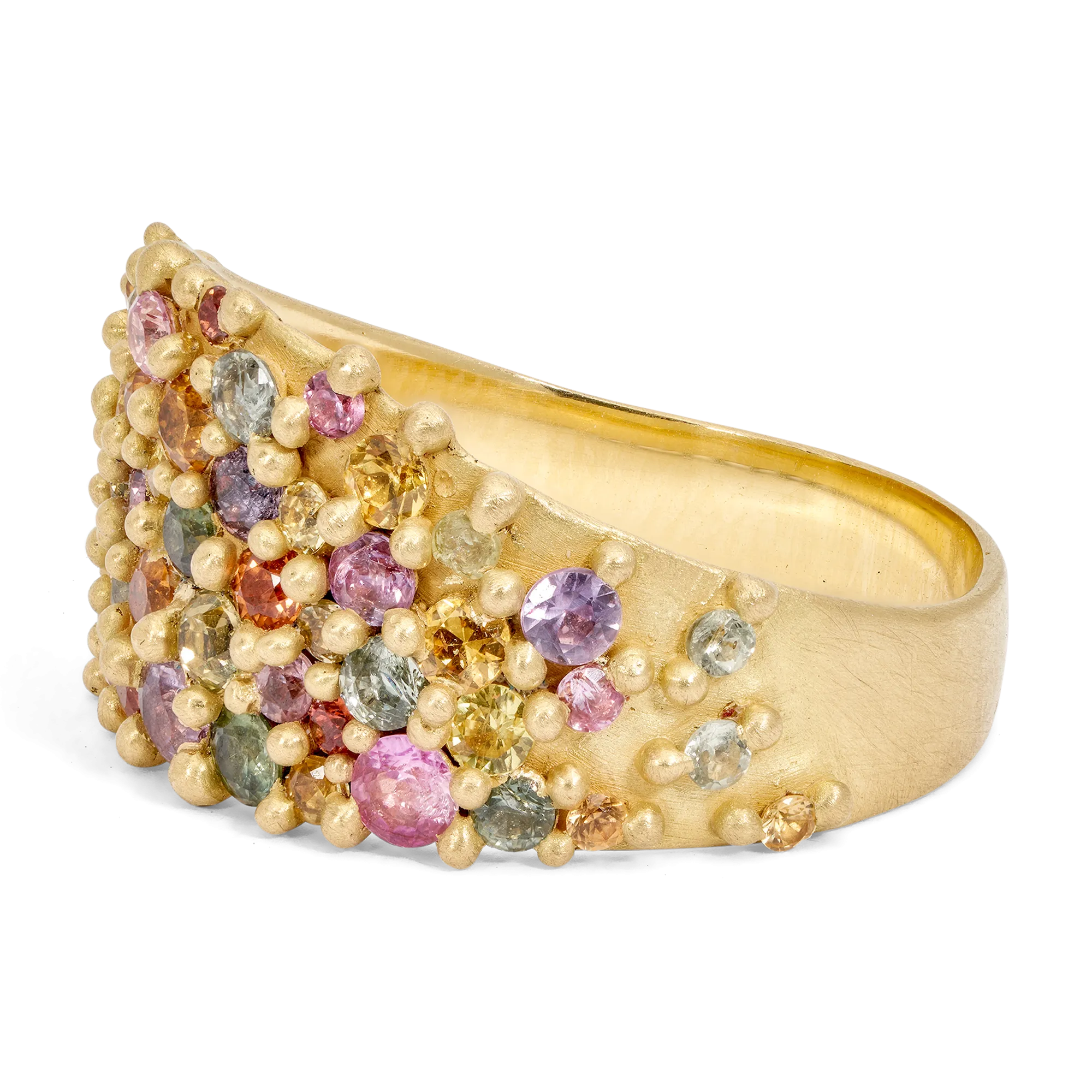Blossom Crush River Half Shield Ring - Size 7.25 - 11061