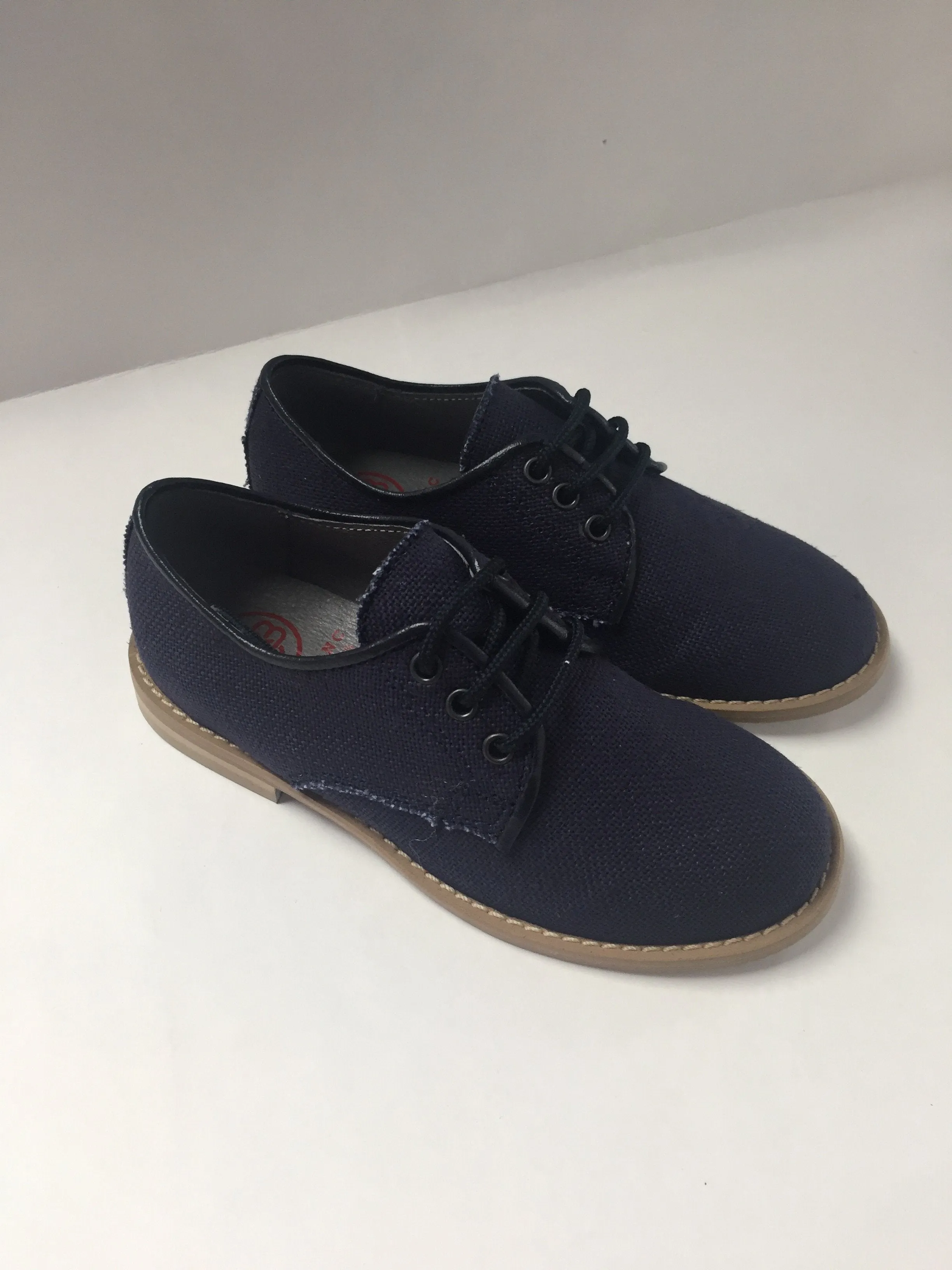 Blublonc Blue Linen Dress Shoe
