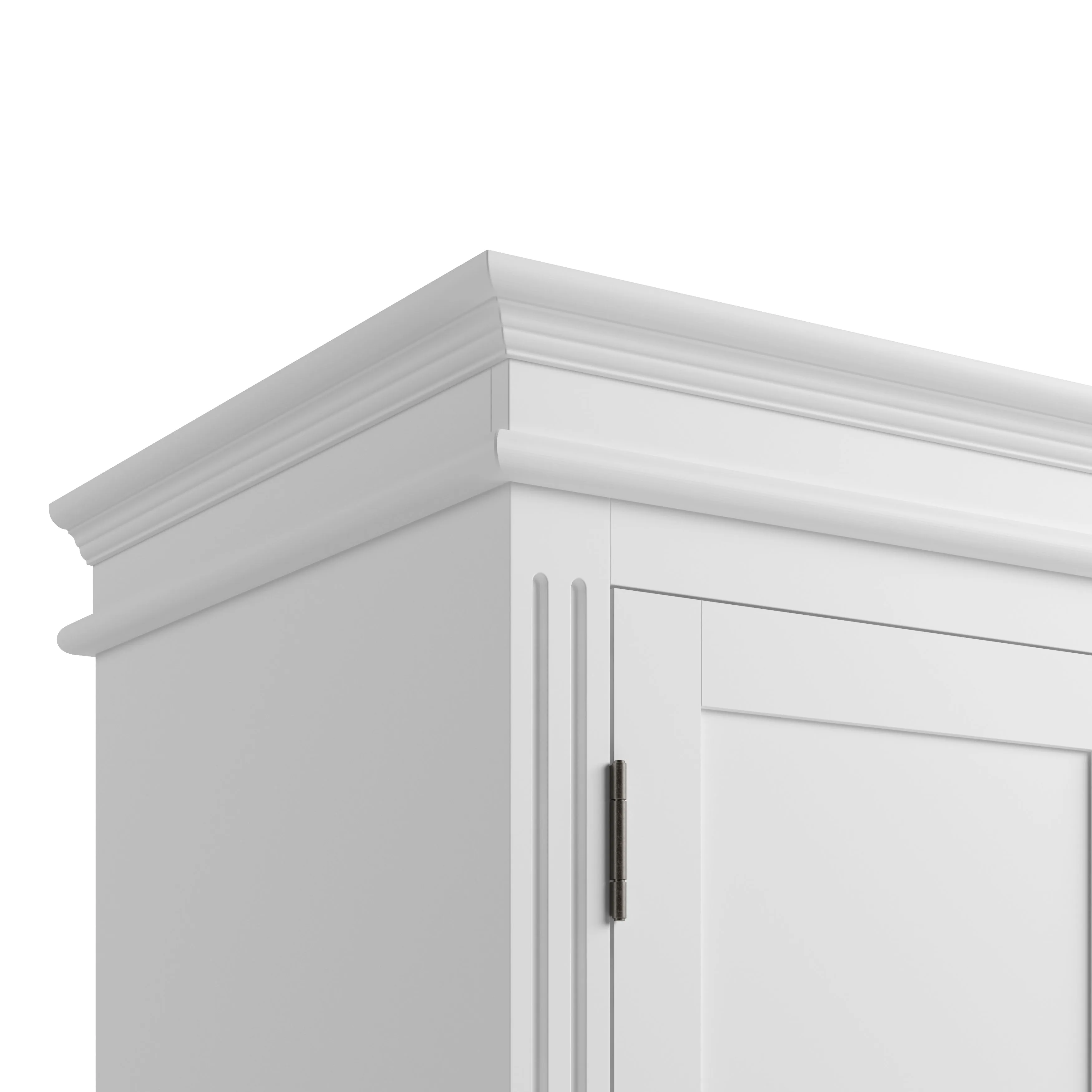 Bolton White Painted 2 Doors Wardrobe