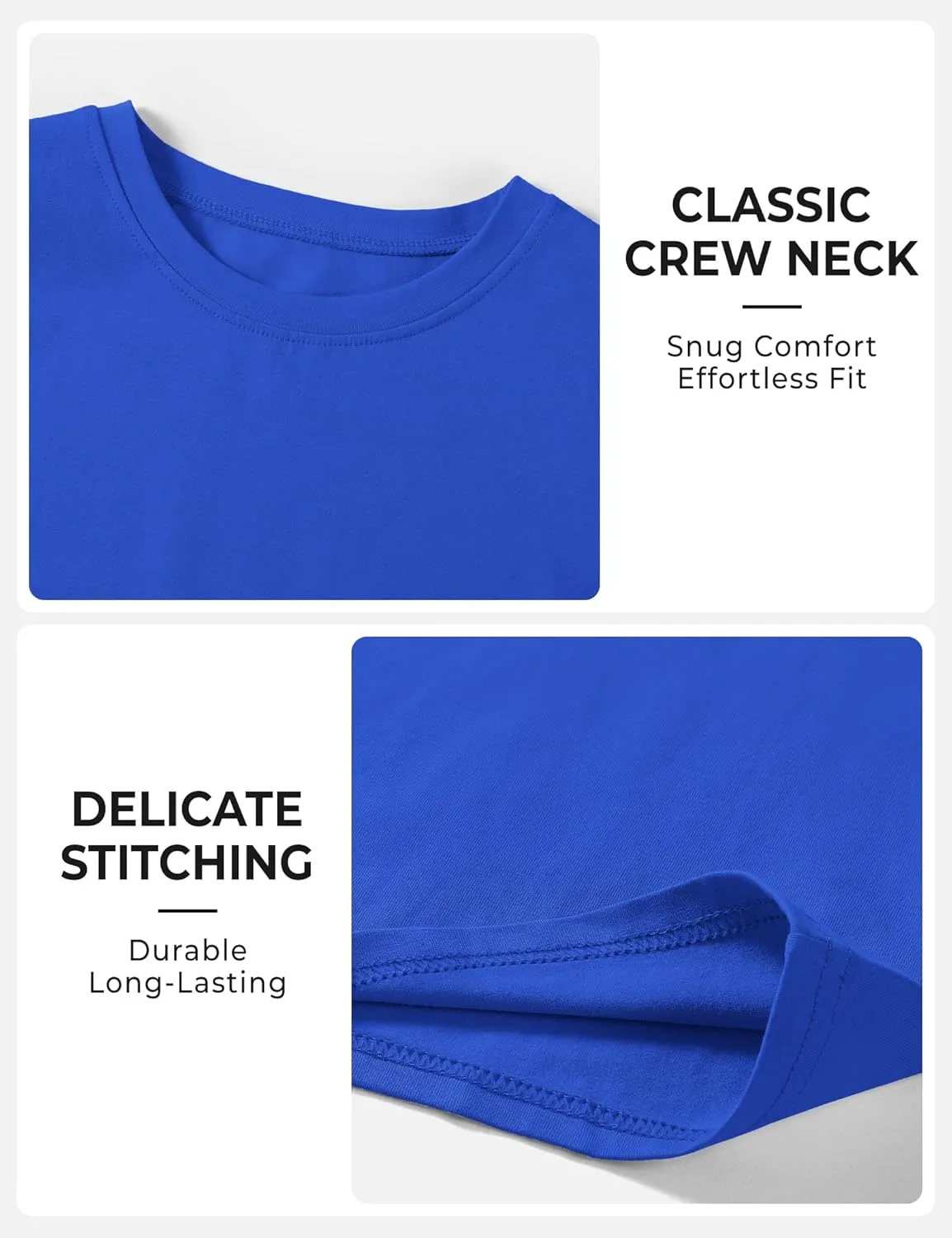 BOOPH 4 Pack Boys Shirts Kids Tshirts Toddler Short Sleeve T-Shirts Basic Crew Neck Tops Cotton Summer Uniform Clothes