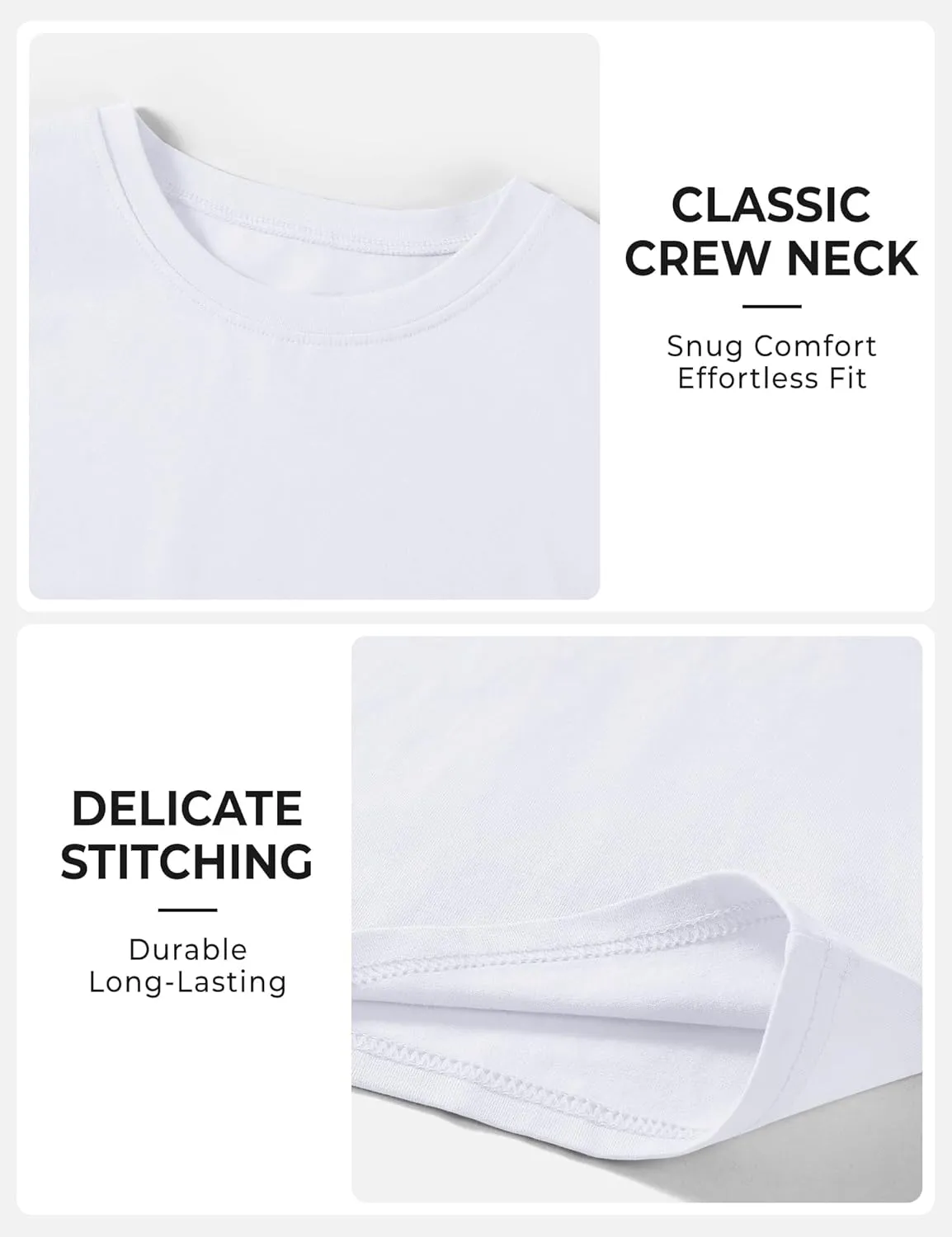 BOOPH 4 Pack Boys Shirts Kids Tshirts Toddler Short Sleeve T-Shirts Basic Crew Neck Tops Cotton Summer Uniform Clothes