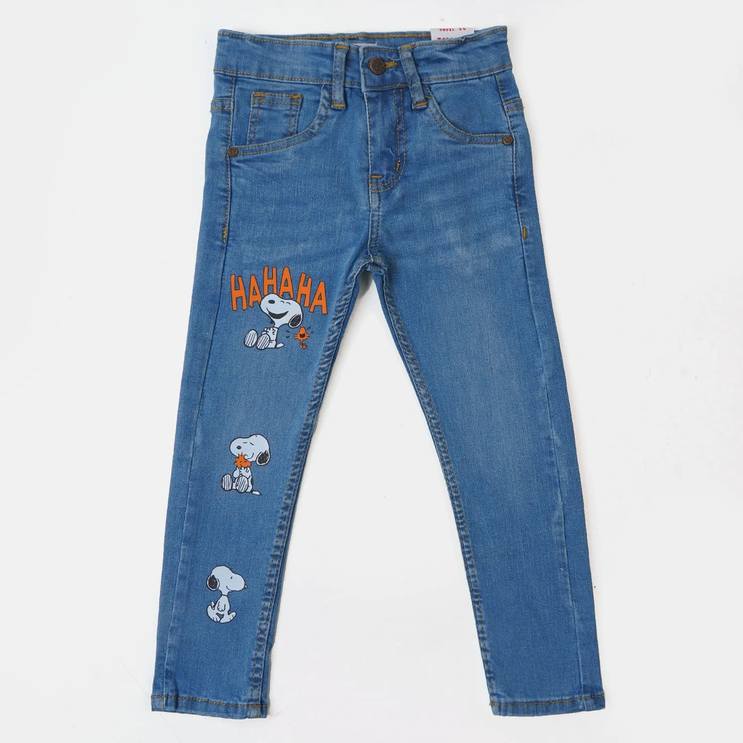 Boys Pant Denim Character - Ice Blue