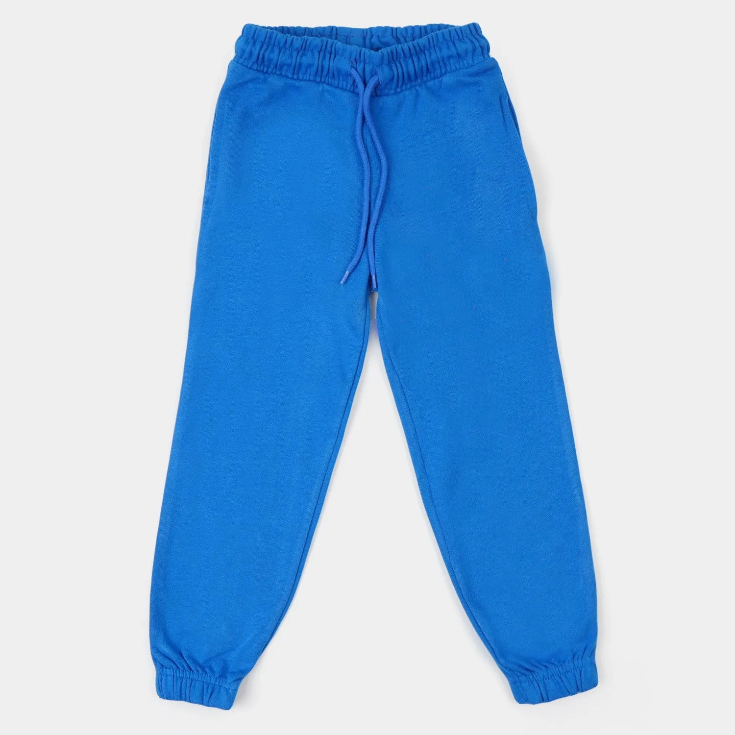 Boys Terry And Fleece Pajama Basic - Blue