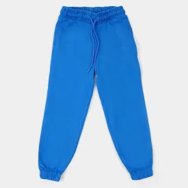 Boys Terry And Fleece Pajama Basic - Blue
