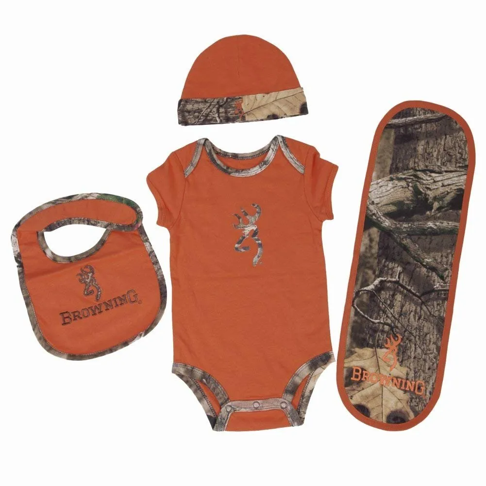 Browning Baby's Buckmark Camo 4 Piece Set (2 Colors)
