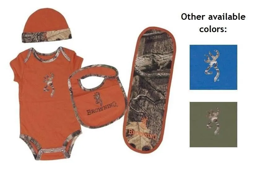 Browning Baby's Buckmark Camo 4 Piece Set (2 Colors)