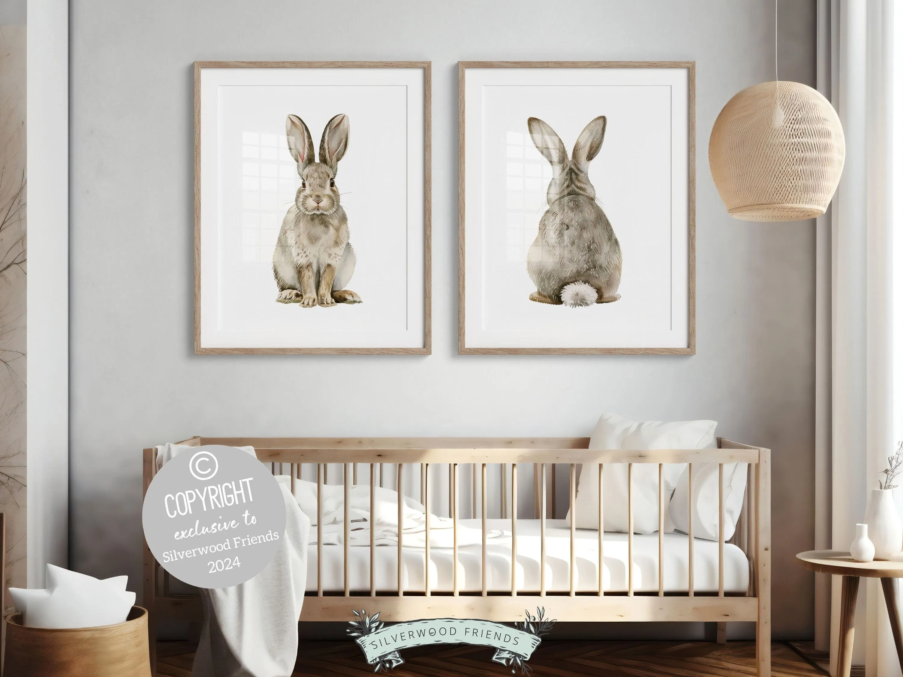 Bunny Tail Nursery Prints - Set 2