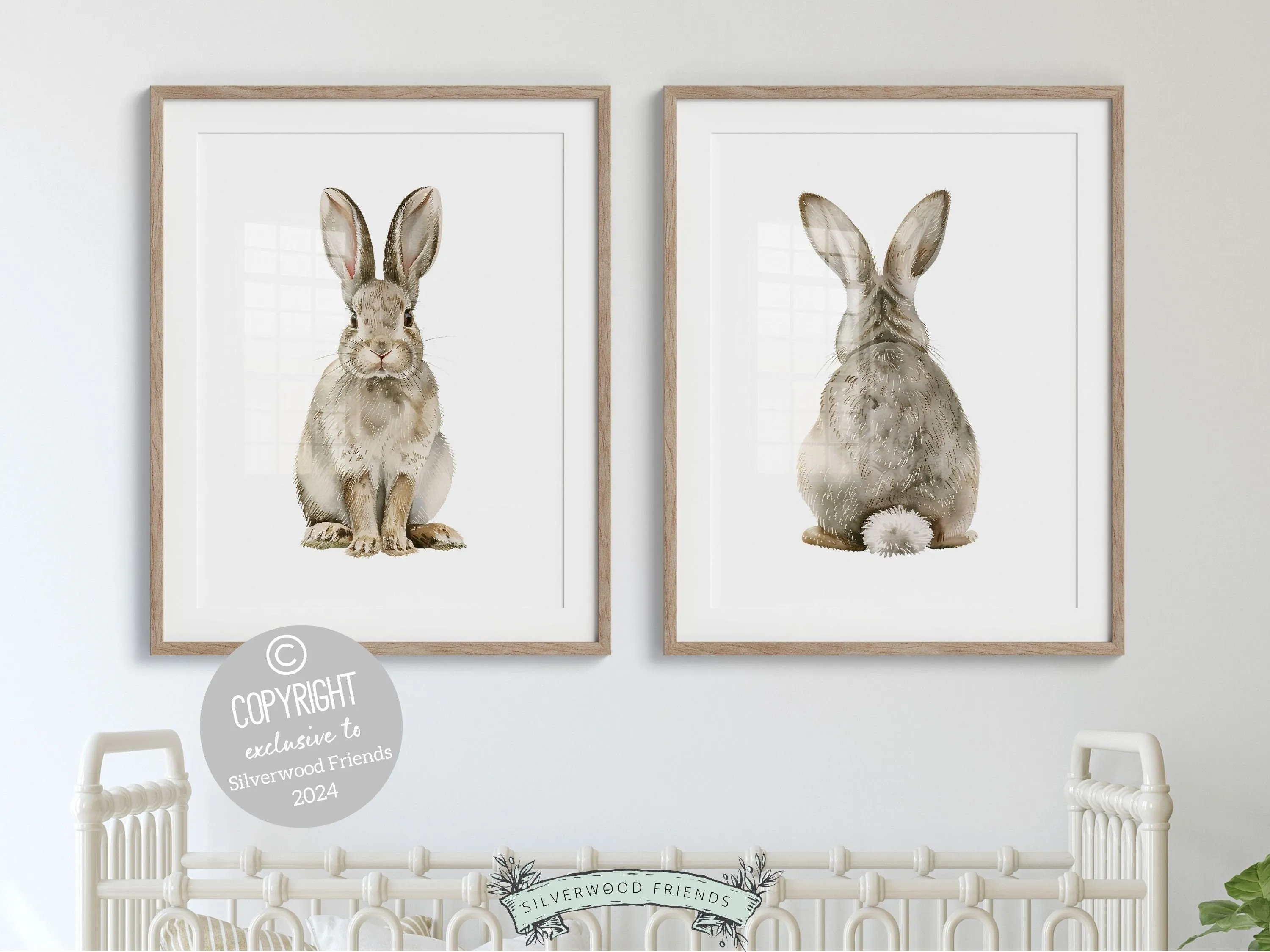 Bunny Tail Nursery Prints - Set 2
