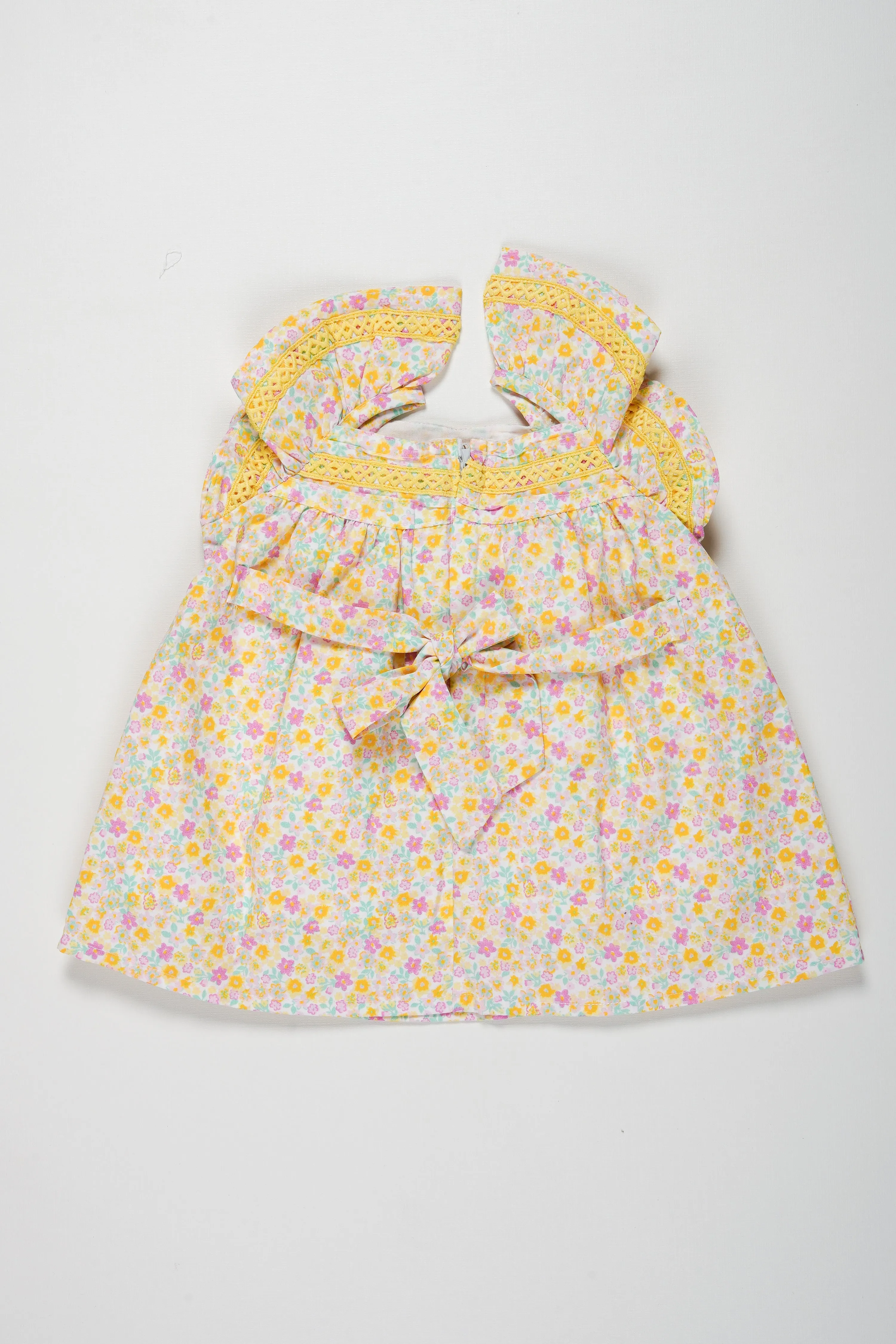 Charming Floral Cotton Frock for Baby Girls