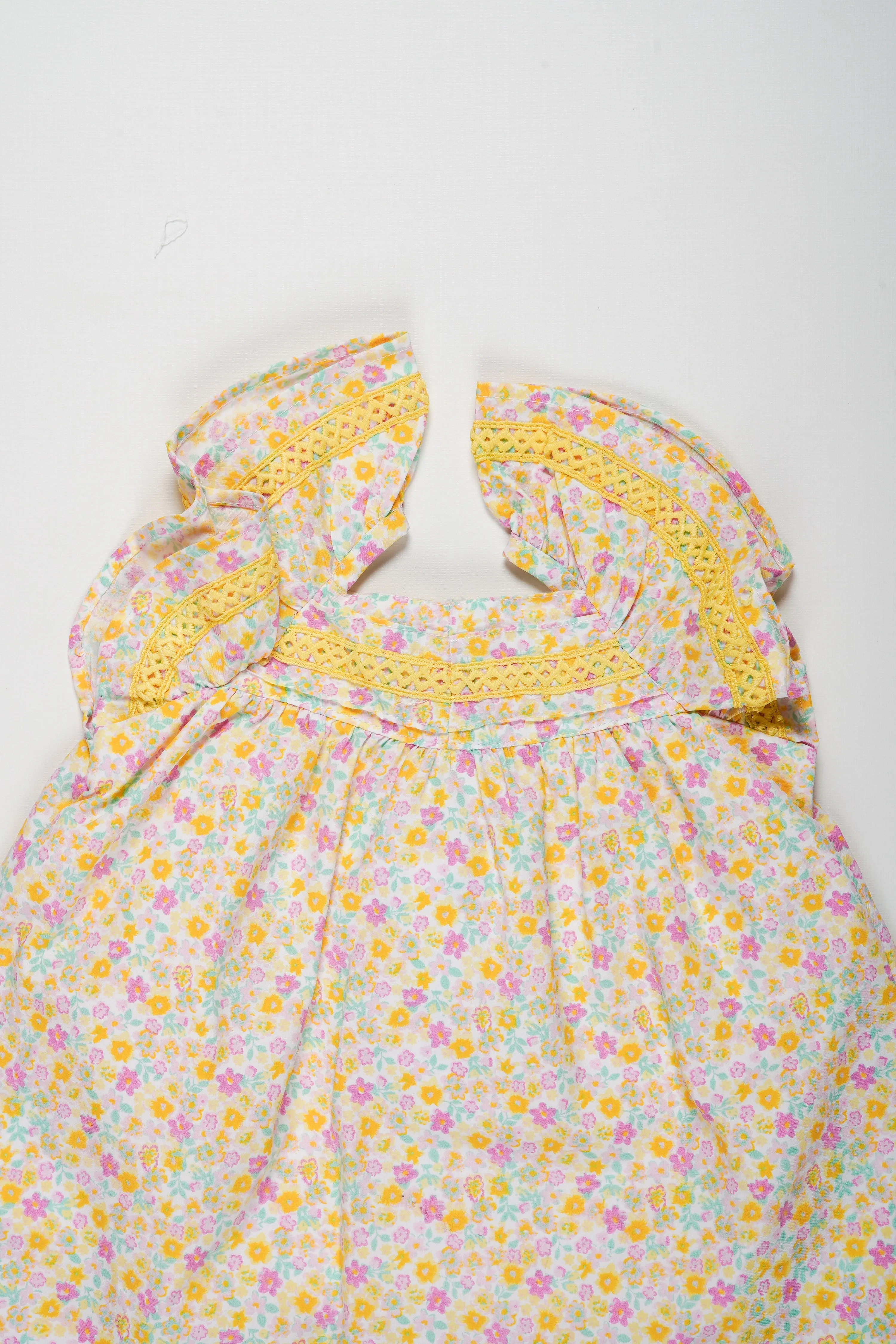 Charming Floral Cotton Frock for Baby Girls