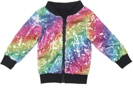 Cilucu Kids Jackets Girls Boys Sequin Zipper Coat Jacket for Toddler Birthday Christmas Clothes