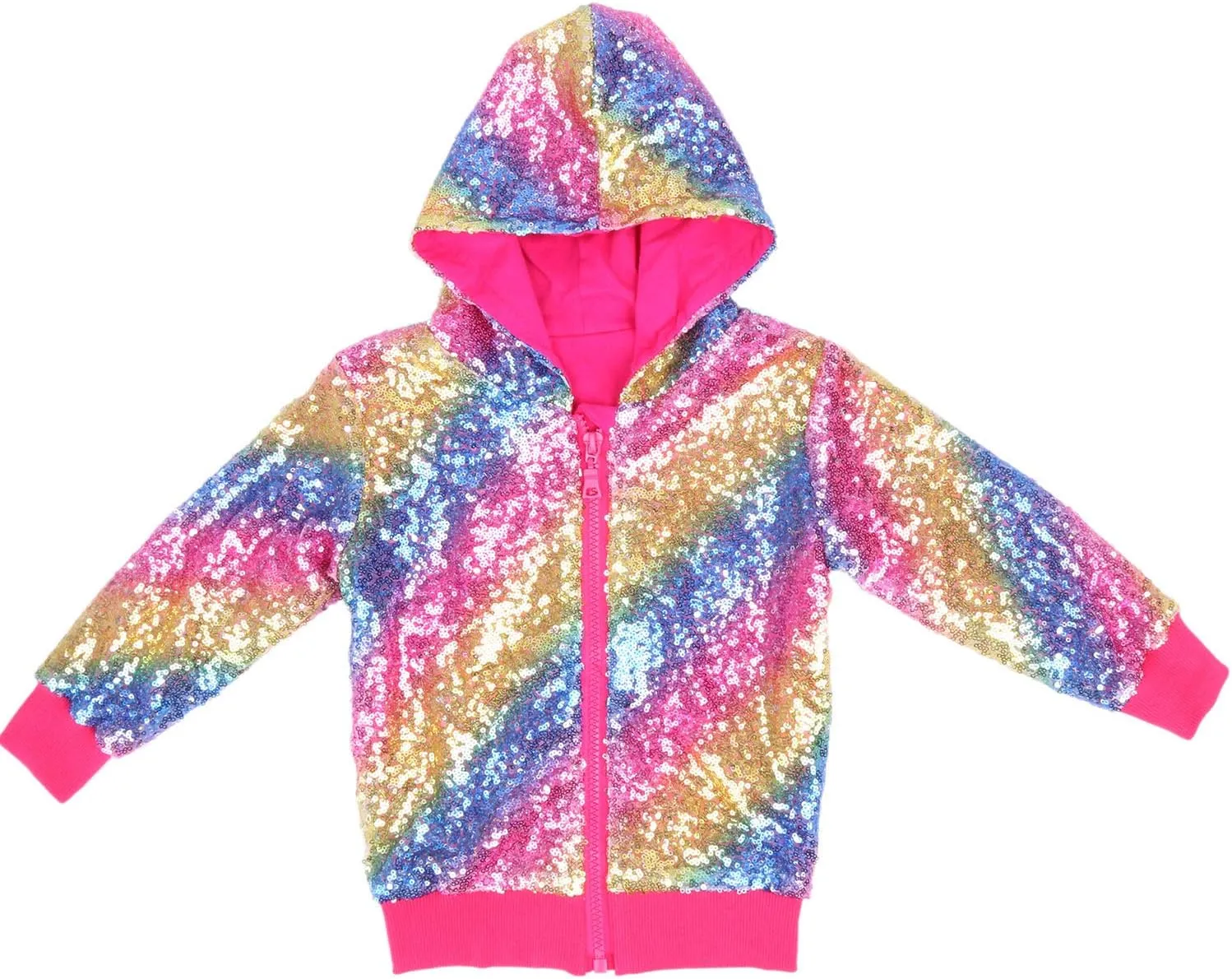 Cilucu Kids Jackets Girls Boys Sequin Zipper Coat Jacket for Toddler Birthday Christmas Clothes