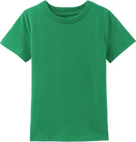 COSLAND Boys' 100% Cotton Heavyweight Short Sleeve Crewneck T Shirt