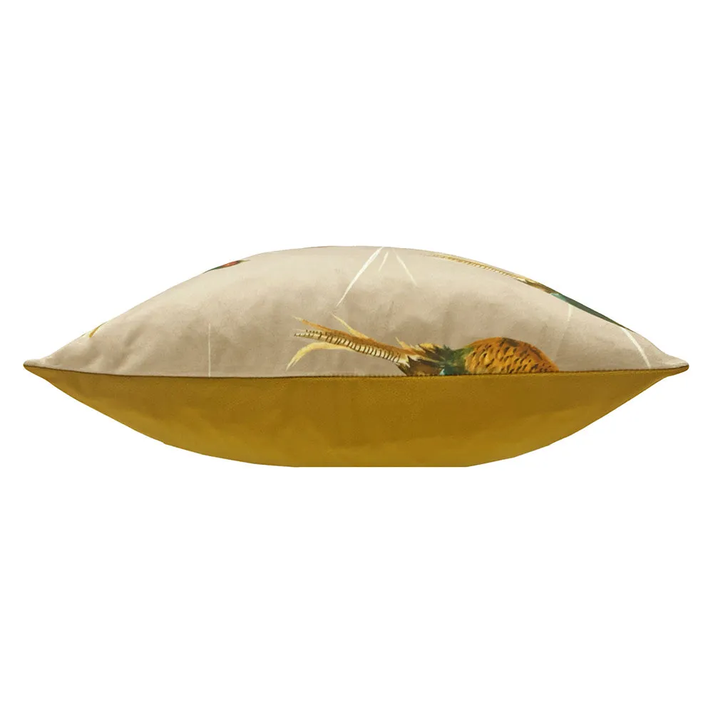 Country Flying Pheasants Cushion Mink