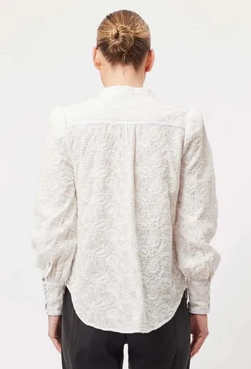Cruise Embroidered Cotton Shirt - Ivory