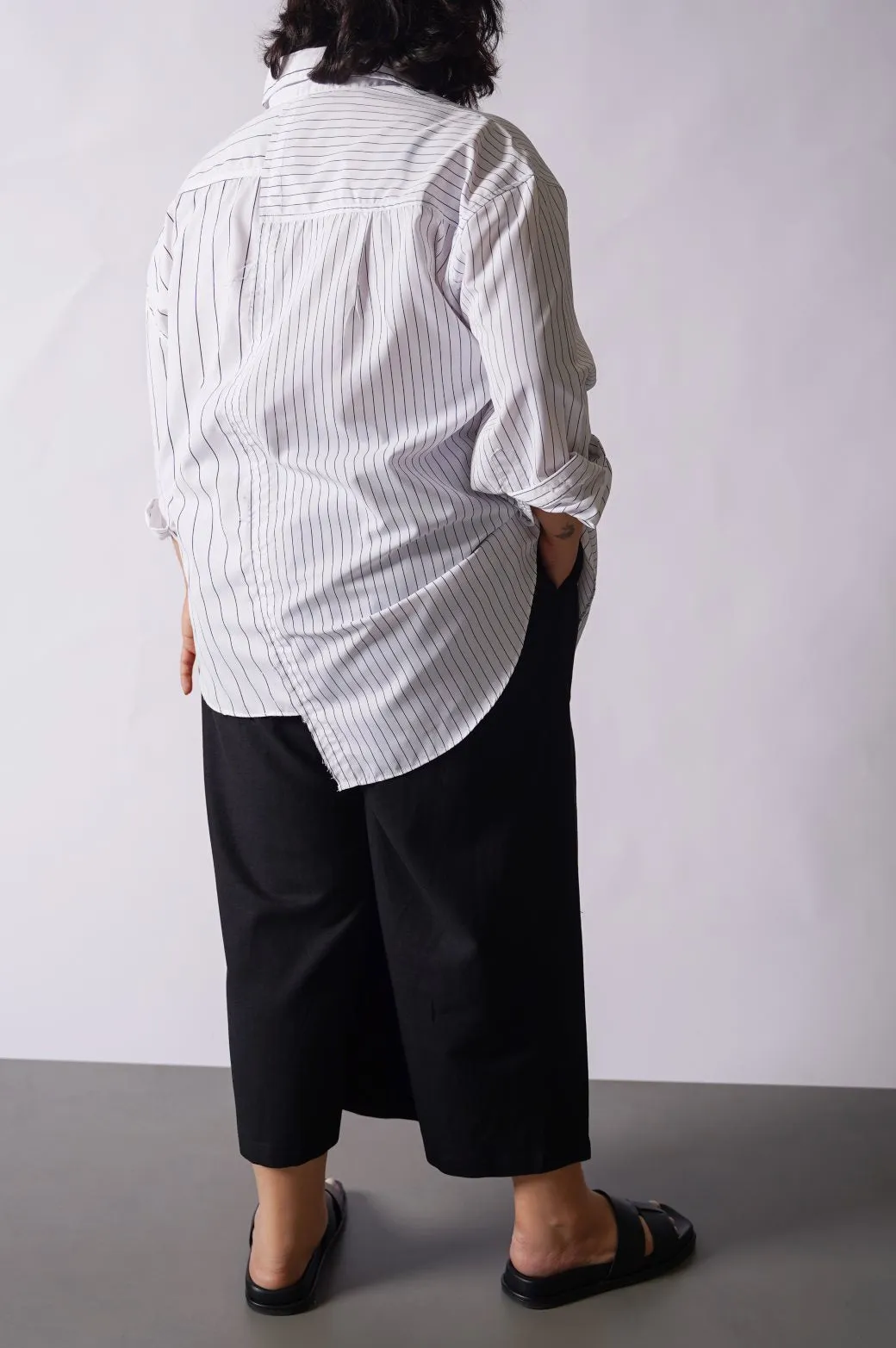 CURVE ASYMMETRIC SHIRT