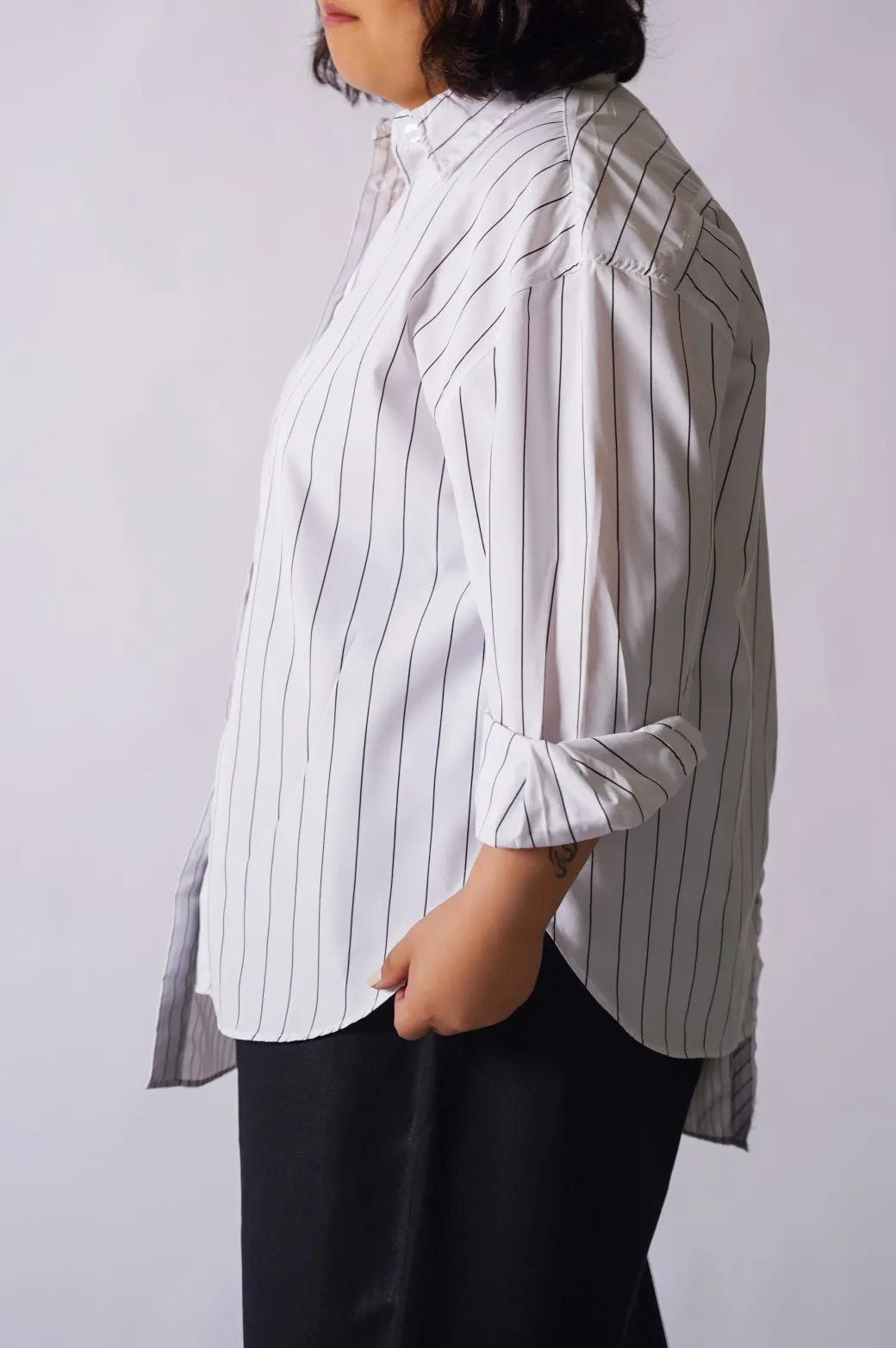 CURVE ASYMMETRIC SHIRT