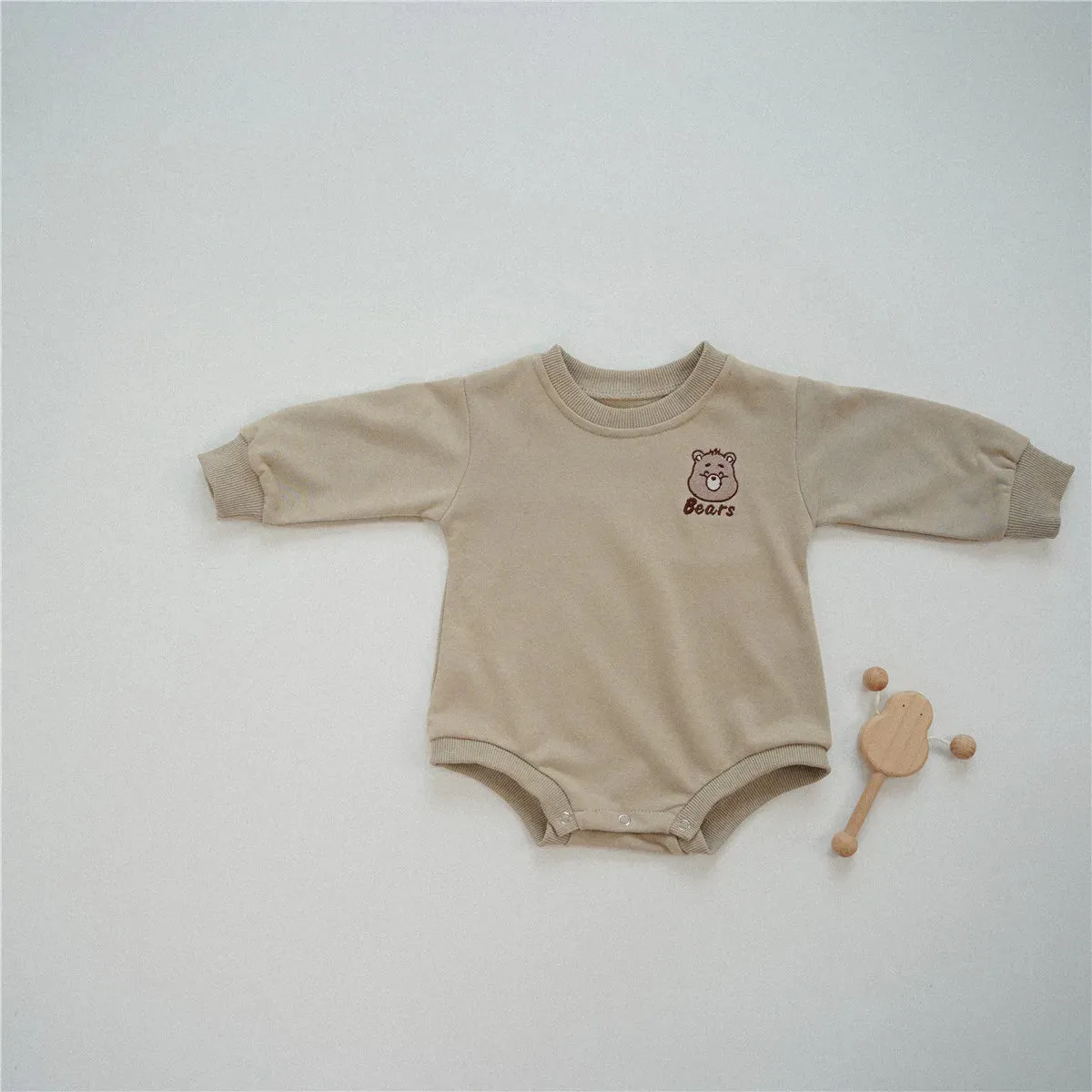 Cute Bear Long-Sleeved Onesie