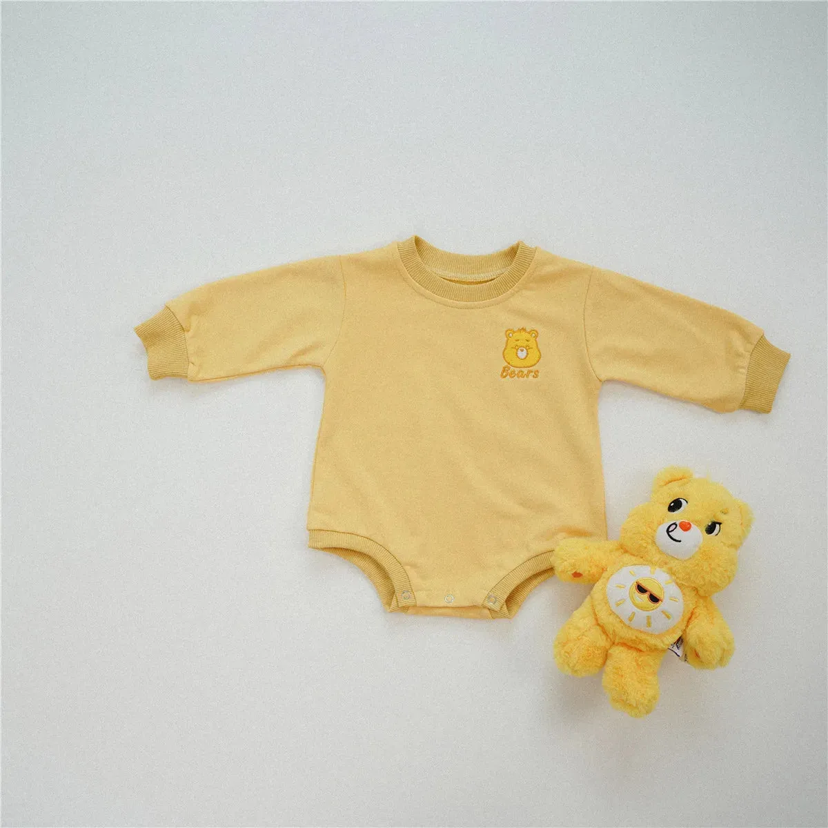 Cute Bear Long-Sleeved Onesie
