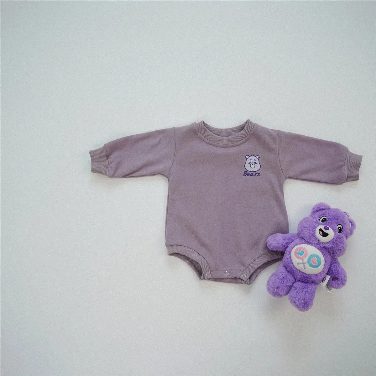 Cute Bear Long-Sleeved Onesie