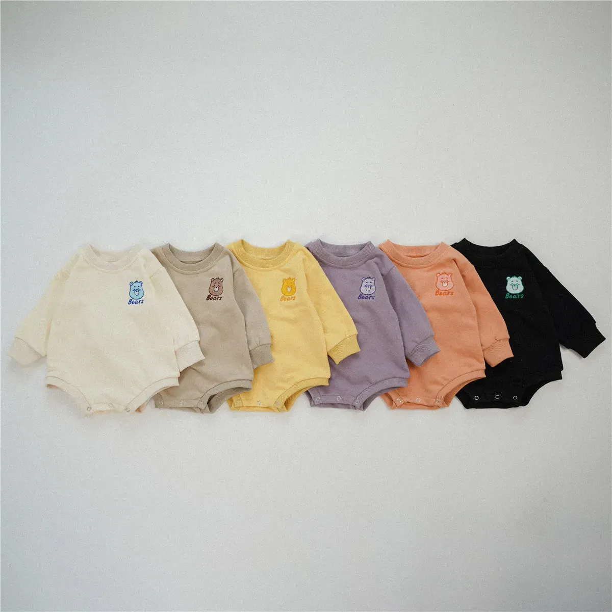 Cute Bear Long-Sleeved Onesie