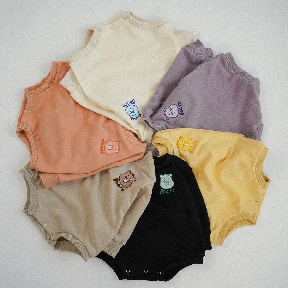 Cute Bear Long-Sleeved Onesie