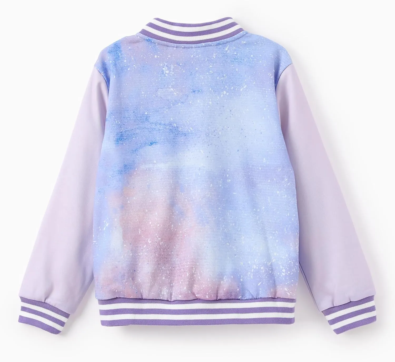Disney Minnie Mouse Mickey Mouse Stitch Kids Varsity Bomber Jacket Lightweight Button-up Sweatshirt Toddler-Big Kids